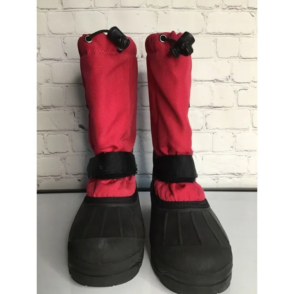 KAMIK Women's Kids Youth‎ size 5 Pink Magenta And Black Duck Winter Snow Boots